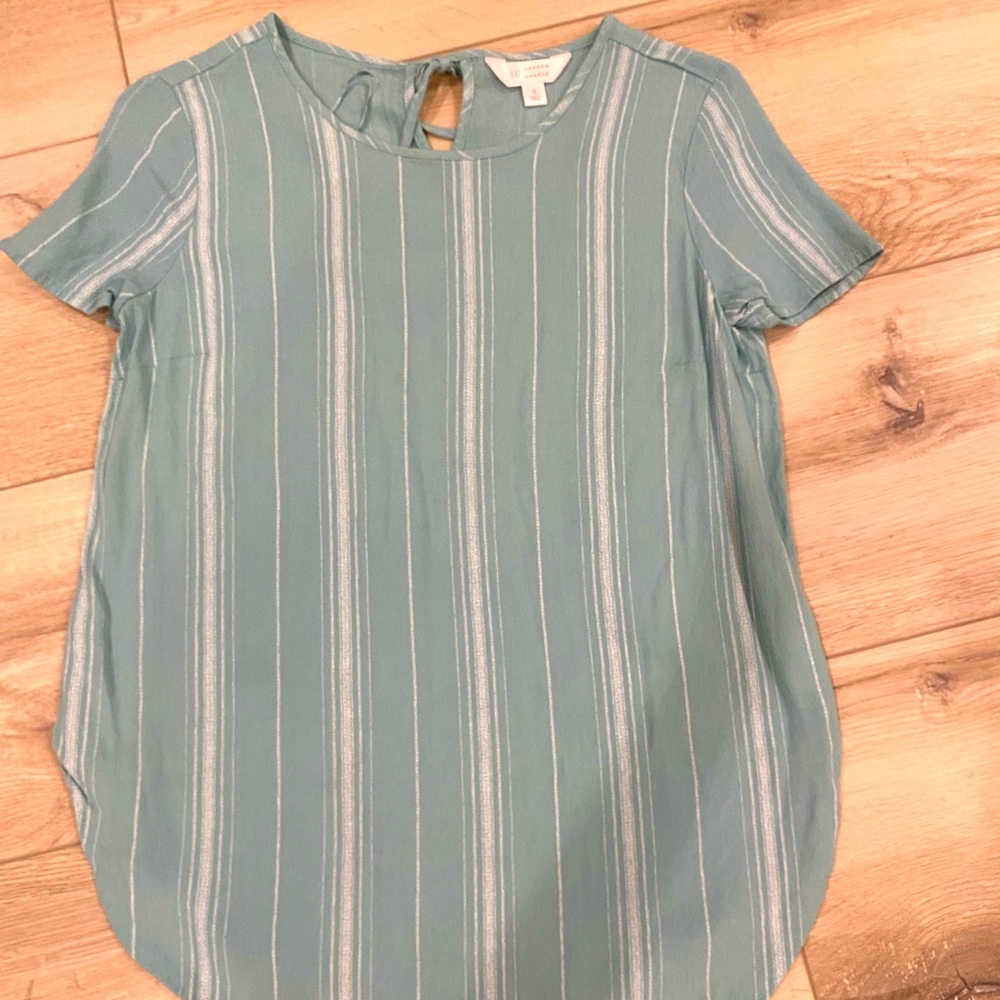 LC Lauren Conrad mint green blouse, worn once!